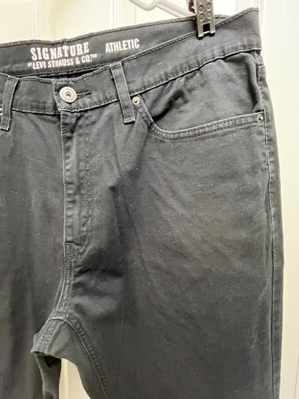 Men's Levi's Signature Black Athletic 36W x 32L - Picture 6 of 15